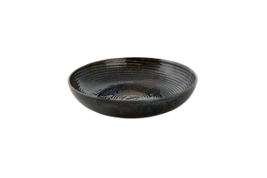 Palmer Teller tief coupe Metallic 26 cm Grünes Steingut 