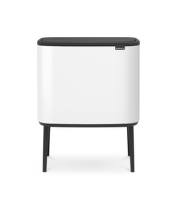 Brabantia Abfallbehälter 59 x 38 x 54 cm 33 Liter Metall Weiß