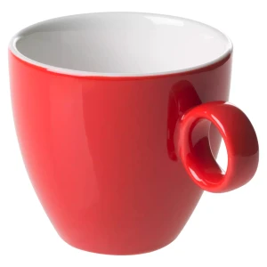 Maastricht Porselein Tasse à café « Bart » Couleur « Cafe » 17 cl Rouge 