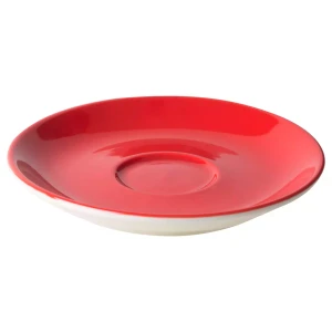 Maastricht Porselein Soucoupe à café « Bart » Couleur « Cafe » 13,5 cm Rouge 