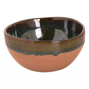 Palmer Schaal Wisteria 11 cm Stoneware Groen Beige 