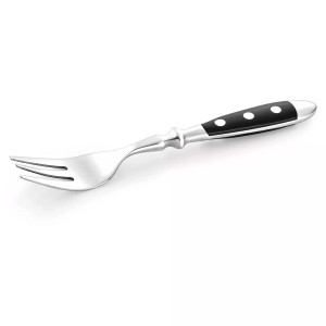 Kuchengabel Bistro cm Edelstahl Schwarz-Silber