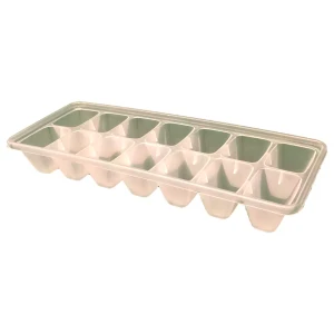 Eiswürfelbehälter 24,5 x 10 cm mit 14 Fächern Kunststoff Weiß