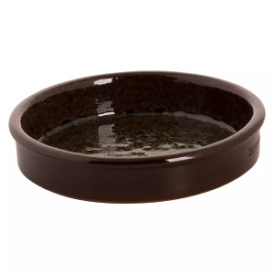 Graupera Ovenschaal Turkey 14 x 3.1 cm Stoneware Bruin Blauw 