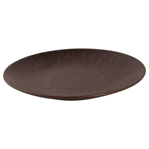 Palmer Teller coupe Ruston 21 cm Stoneware Braun