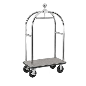 Lobbey Wagen 113 x 62 x 191 cm Edelstahl Silber
