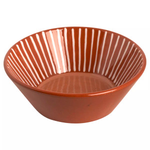 Colori Del Sud Streifen Schüssel Mezquita 18 cm Keramik Rosa