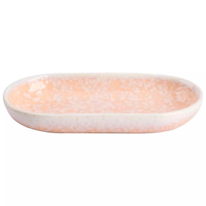 Colori Del Sud Teller tief Cazorla Oval 20 x 11,5 cm Töpferei Rosa