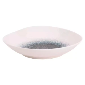 Maastricht Porselein plate Deep Grey Mineralis Organic 20 cm White