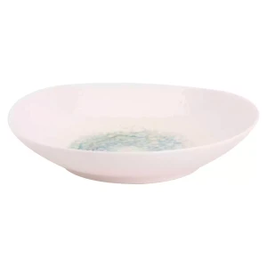 Maastricht Porselein Assiette creuse « Aqua  » «Mineralis » bio, 20 cm, blanche