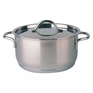Mammoet Cooking pot with lid Villa 18 cm 2.7 liters stainless steel Silver