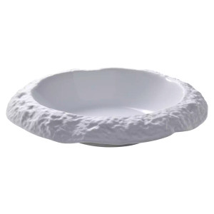 Maastricht Porselein Bord diep Calcaire 21.5 cm Wit 