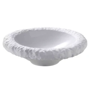 Maastricht Porselein Plat « Calcaire » 20,5 cm Blanc 