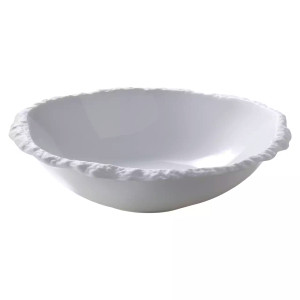 Maastricht Porselein plate deep Calcaire 20.5 cm White 