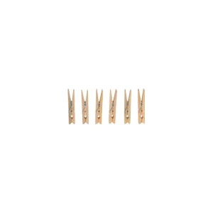 Wasknijpers 48 stuks Hout Bruin