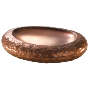 Maastricht Porselein Assiette « Calcaire », 23,1 x 18,8 cm, bronze