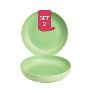Bord Diep Bliss 22 cm Licht Groen 2 Stuk(s)