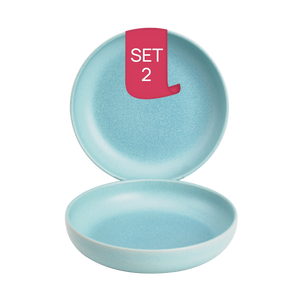 Bord Diep Bliss 22 cm Licht Blauw 2 Stuk(s)