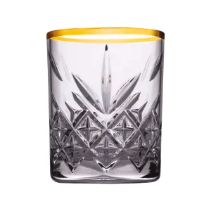 Pasabahce Verre à apéritif « Timeless » à bord doré, 6,2 cl
