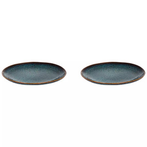 Palmer plate Eccentric cm Blue Stoneware 2 piece(s)