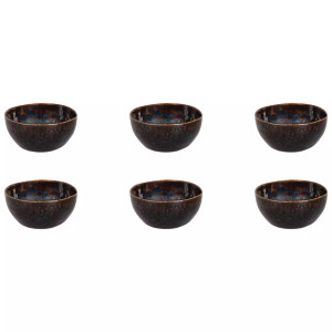 Palmer Bowl Eccentric .5 cm 10 cl Blue Stoneware 6 pieces