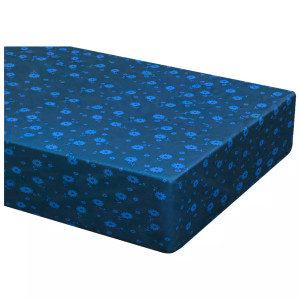 Mammoet Spannbettlaken , Ease, 80 x 210 x 20–25 cm – blau – Polyester