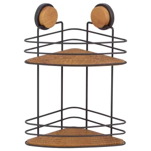 Metalife Étagère d'angle pour douche Magic Fix 21 cm, 2 niveaux