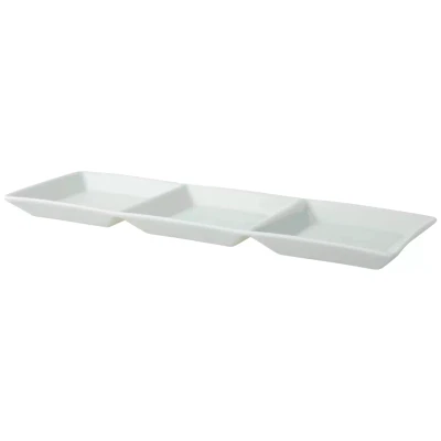 Palmer Schaal 3-vaks Fancy Ivory 32 x 10 cm Porselein Offwhite 