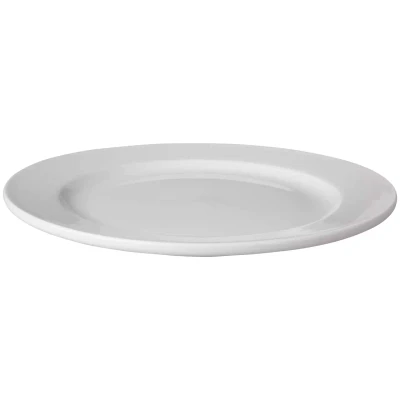 Mammoet Teller mitTeller Rand, Budgetline ,5 cm, Porzellan, weiß