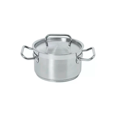 Kitchen-line Saucepan with Lid, Kitchen-line cm, 6.5 liters, 18/10 Silver