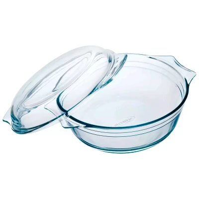 Arcuisine with Lid, 24 x 20 x 10 cm, 2.1 liters, Glass