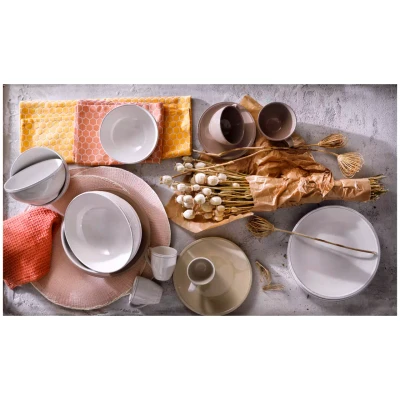 Teller Friso ,5 cm, beige, Steingut 