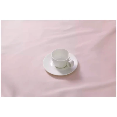 Maastricht Porselein Soucoupe à café/cappuccino « Lux » 021, 16 cm, blanc cassé
