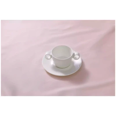 Maastricht Porselein Assiette à soupe « Lux » 023, 18 cm, blanc cassé