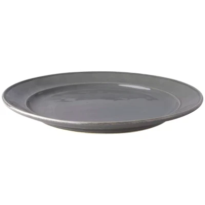Teller 24,5 cm, grau, Steingut 