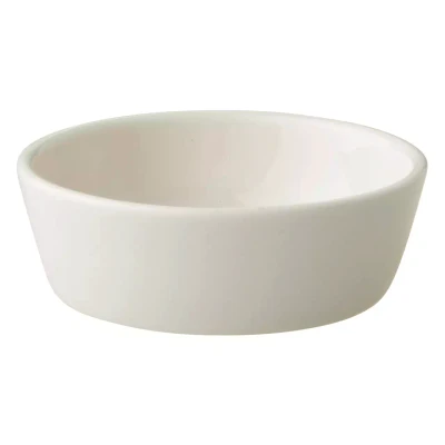 Maastricht Porselein Plat « Lux » 063, 6 cm, blanc cassé