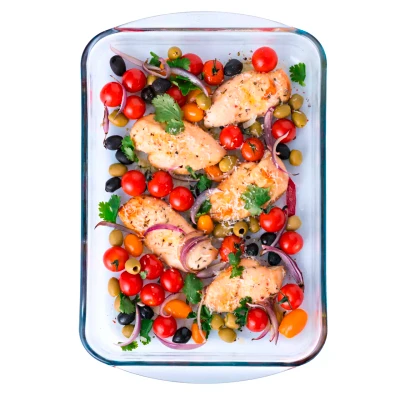 Pyrex Plat à four Essentials 35 x 23 x 5 cm, 2,6 litres, en borosilicate 