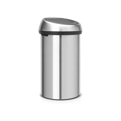 Brabantia Afvalbak Touch Bin 40 x 40 x 70.5 cm 60 liter RVS Zilver