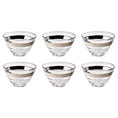 Vidivi Baguette Schale Baguette cm, 61 cl, Glas, Silber 