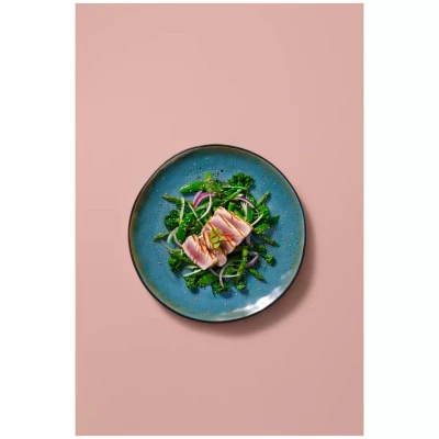 Palmer Plate Light Blue Sea 28.5 cm Stoneware Blue
