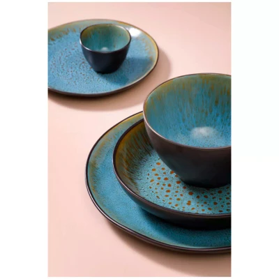 Palmer Plate Light Blue Sea 28.5 cm Stoneware Blue