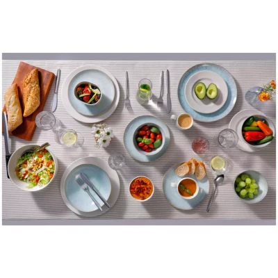 Palmer Deep Plate Light Blue Sea 22 cm Blue Stoneware 