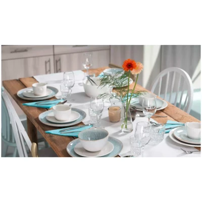 Palmer Schale Light Blue Sea 15 cm 85 cl Steingut Weiß