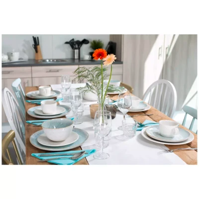 Palmer Schale Light Blue Sea 15 cm 85 cl Steingut Weiß