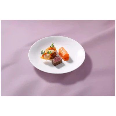 Maastricht Porselein Plate Blanc De Blancs 26.5 cm White