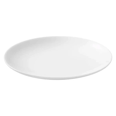 Maastricht Porselein Plate coupe Blanc De Blancs 18 cm White