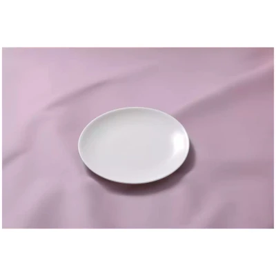 Maastricht Porselein Plate coupe Blanc De Blancs 18 cm White