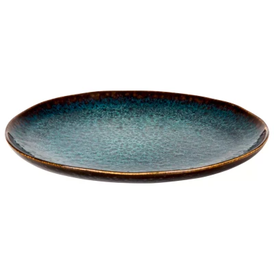Palmer Teller Eccentric 28 cm Stoneware Blau