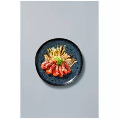 Palmer Teller Eccentric 28 cm Stoneware Blau