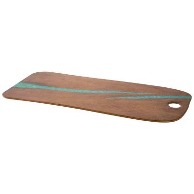 Cheforward Servierplatte Lapis 51 x 23 x 1 cm Melamine Türkis 